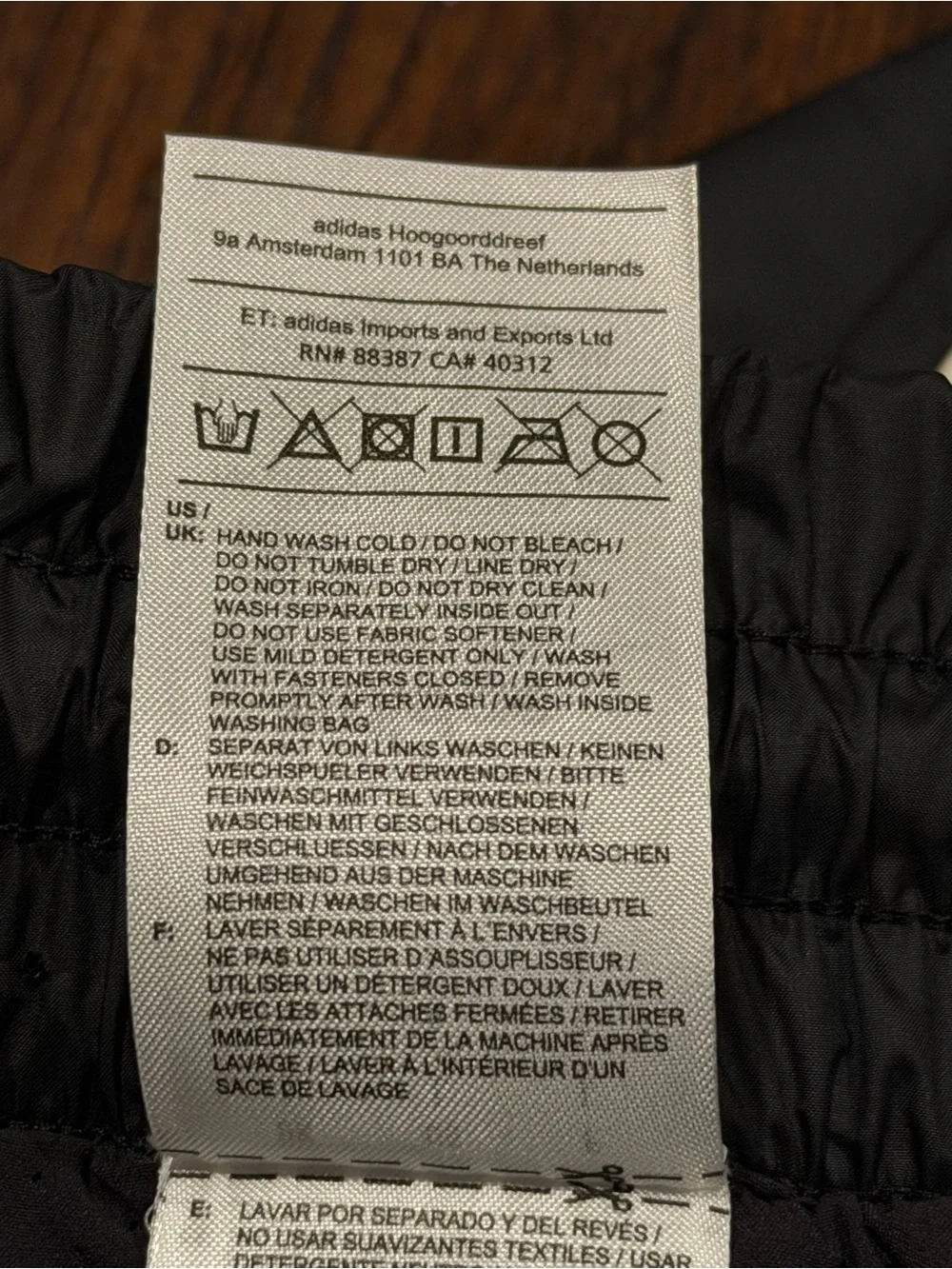 Adidas x FEAR OF GOD Mens Track Pants Drawstring Black Cream Size L IS8727